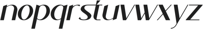 Sttacher Italic otf (400) Font LOWERCASE