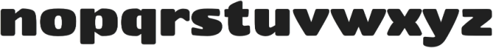 Stubby UltraBold otf (700) Font LOWERCASE