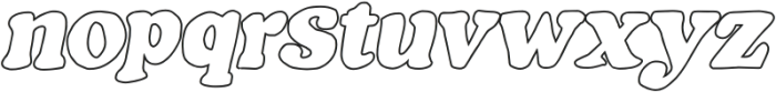 Stubchen Hugoblins Italic Outline otf (400) Font LOWERCASE