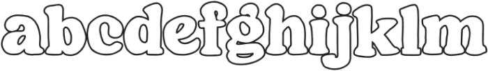 Stubchen Hugoblins Outline otf (400) Font LOWERCASE