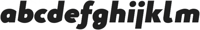 Studio Gothic Fat Italic otf (800) Font LOWERCASE