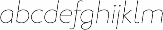 Studio Gothic Thin Italic otf (100) Font LOWERCASE