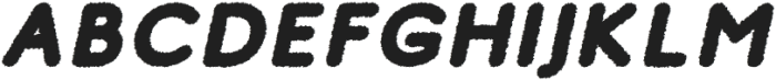 Studly Rough Italic otf (400) Font UPPERCASE