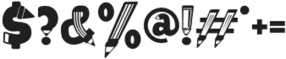 Study Symbol Pencil otf (400) Font OTHER CHARS
