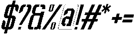 Stuva Sports Italic otf (400) Font OTHER CHARS