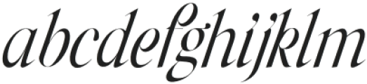 Stylebender Contrast Italic otf (400) Font LOWERCASE