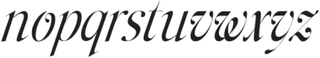 Stylebender Contrast Italic ttf (400) Font LOWERCASE