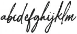 Styled Bright Regular otf (400) Font LOWERCASE