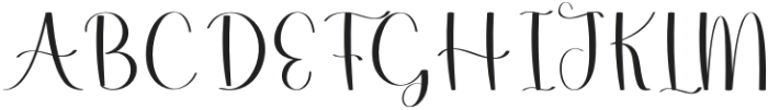 Stylish Alphabet Regular otf (400) Font UPPERCASE