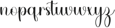 Stylish Alphabet Regular otf (400) Font LOWERCASE