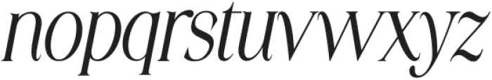 Stylish Avenger Condensed Italic otf (400) Font LOWERCASE