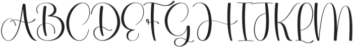 Stylish Baby Regular otf (400) Font UPPERCASE