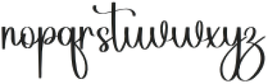 Stylish Birthday Regular otf (400) Font LOWERCASE
