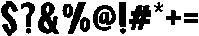 Stylish Chunky otf (400) Font OTHER CHARS