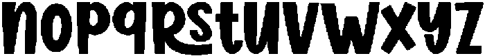Stylish Chunky otf (400) Font LOWERCASE