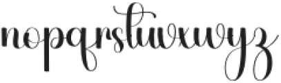 Stylish Darling Regular otf (400) Font LOWERCASE