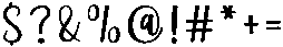 Stylish Handmotion Regular otf (400) Font OTHER CHARS