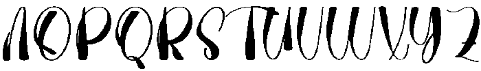 Stylish  January Regular otf (400) Font UPPERCASE