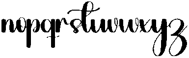 Stylish Regular otf (400) Font LOWERCASE