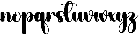 Stylish Regular otf (400) Font LOWERCASE