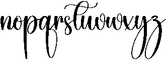 Stylish Regular otf (400) Font LOWERCASE
