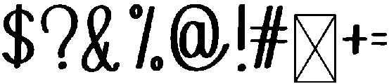 Stylish Signature Regular otf (400) Font OTHER CHARS