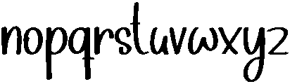 Stylish Signature Regular otf (400) Font LOWERCASE