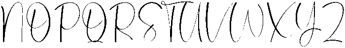 Stylish Signature Regular otf (400) Font UPPERCASE