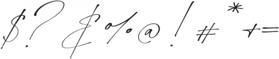 Stylish Signature Regular otf (400) Font OTHER CHARS