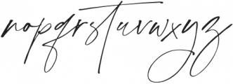 Stylish Signature Regular otf (400) Font LOWERCASE