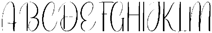 Stylish Sunday Regular otf (400) Font UPPERCASE