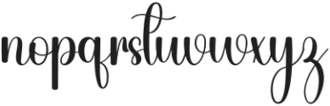 Stylish Valentine Regular otf (400) Font LOWERCASE