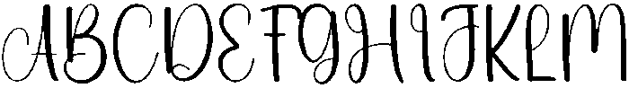 Stylish Writing Regular otf (400) Font UPPERCASE