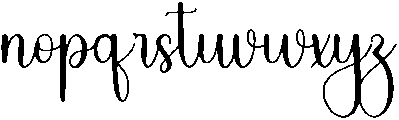 Stylish Writing Regular otf (400) Font LOWERCASE