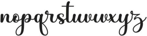 StylishScript-Regular otf (400) Font LOWERCASE