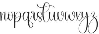 Stylist Calligraphy Regular otf (400) Font LOWERCASE