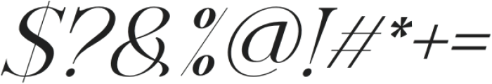 starting martello Light Italic otf (300) Font OTHER CHARS