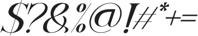 starting martello Regular Italic otf (400) Font OTHER CHARS