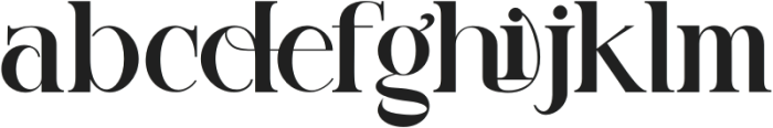 starting martello regular otf (400) Font LOWERCASE