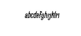 Stangbunder-Italic.ttf Font LOWERCASE