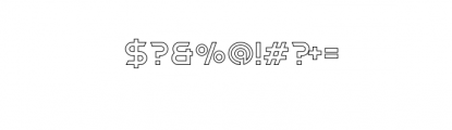 Starforge Outline.otf Font OTHER CHARS