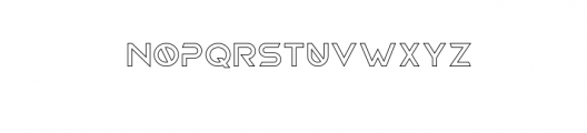 Starforge Outline.otf Font UPPERCASE