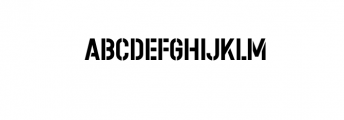 Stencil & Headline CAPS, Classic Title Type Font LOWERCASE