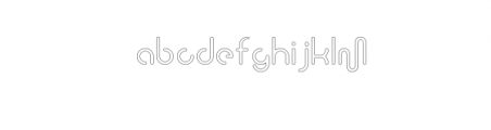 Steronite-Outline.ttf Font LOWERCASE