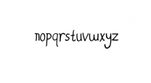 Stoony Font LOWERCASE