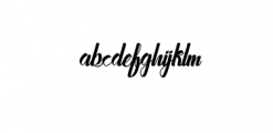 stayhend.otf Font LOWERCASE