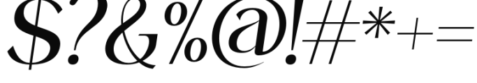 Stanger Italic Font OTHER CHARS