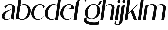 Stanger Italic Font LOWERCASE