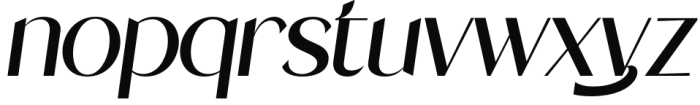 Stanger Italic Font LOWERCASE