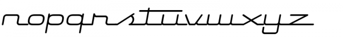 Starliner BTN Oblique Font LOWERCASE